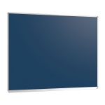 Wandtafel Stahlemaille blau, 150x120 cm, mit durchgehender Ablage, 